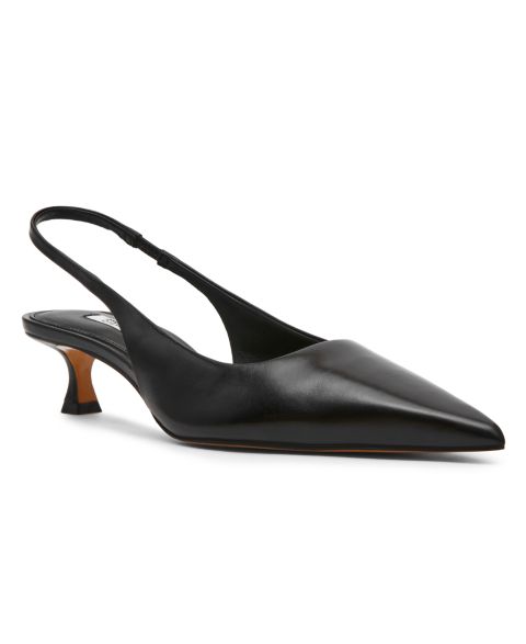 Женские туфли Steve Madden Kathy Slingback Kitten Heel Pointed Toe, цвет: Чёрный