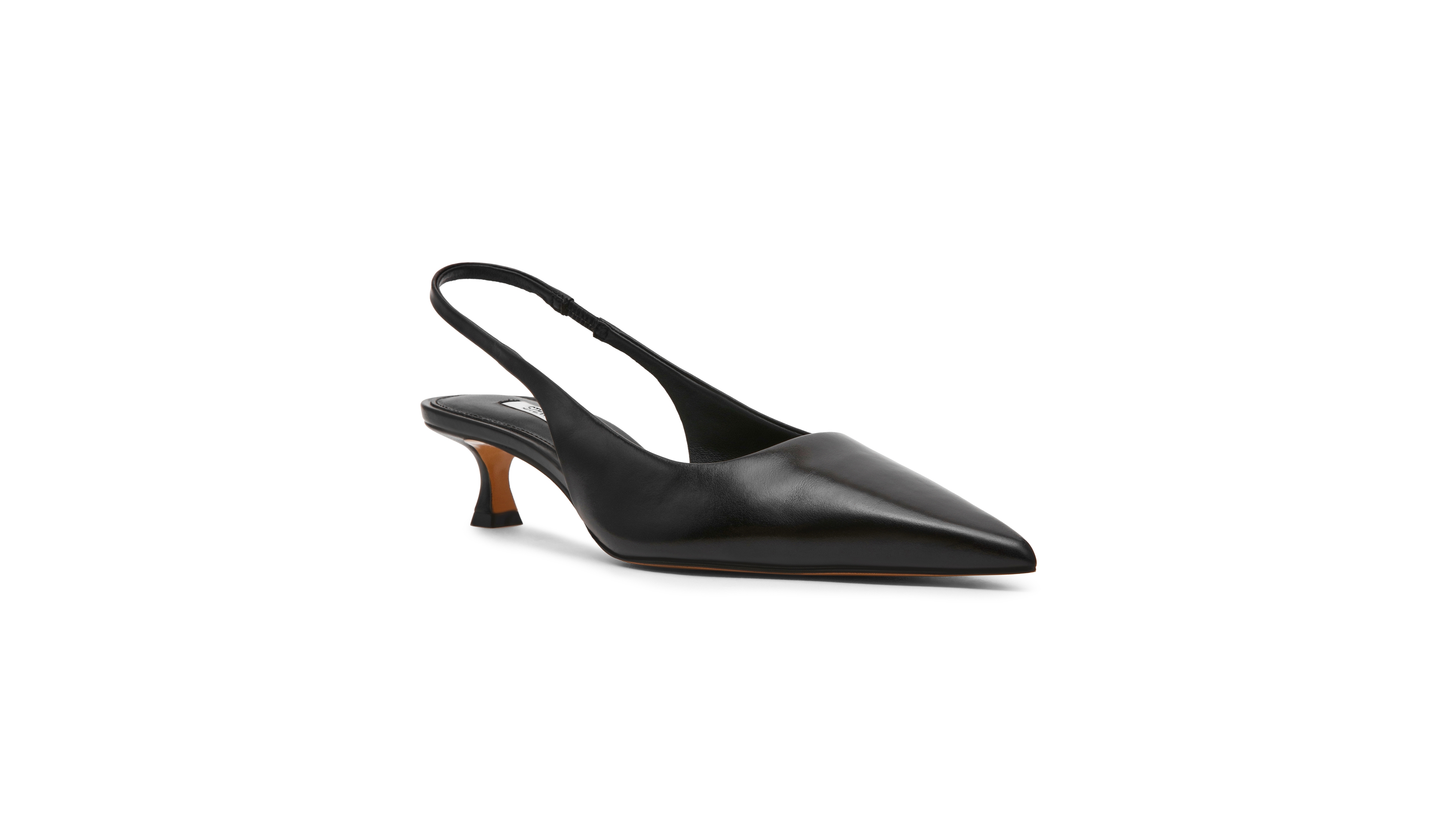 Steve Madden Women's Kathy Slingback Kitten Heel Pointed Toe Pumps