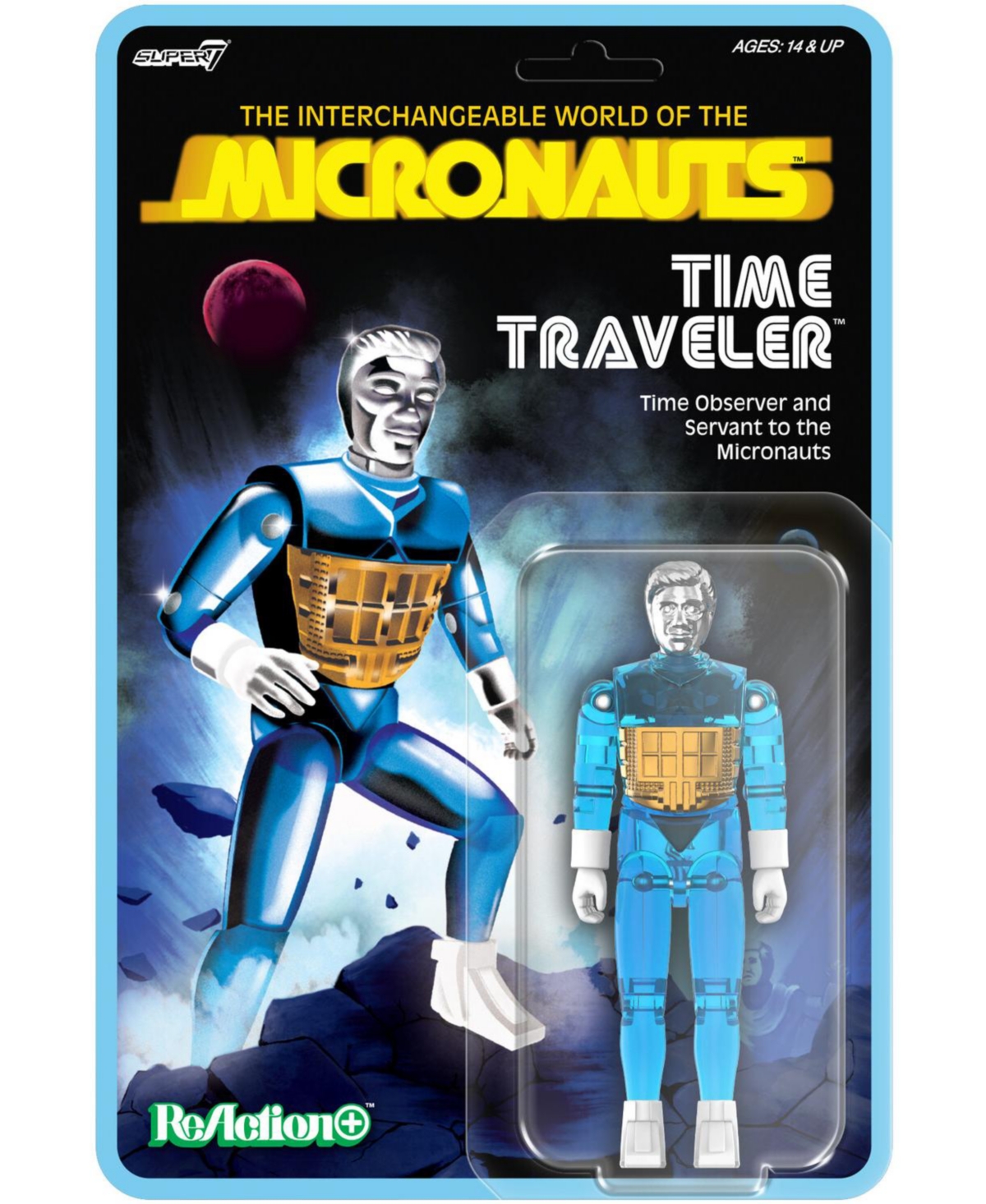 Super7 Time Traveler Articulated Collectible Action Figure, 14+ Years
