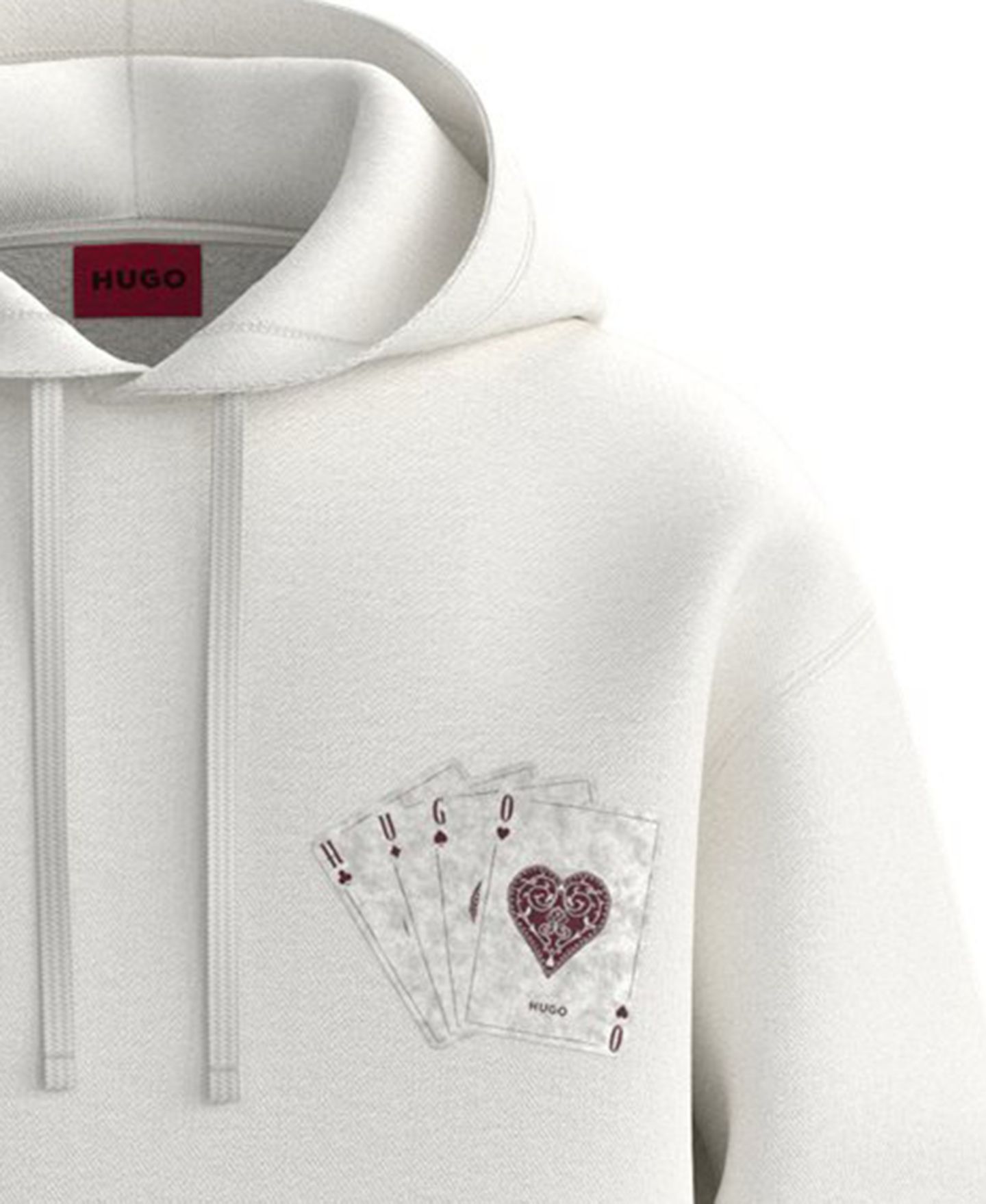 Мужское худи Hugo Boss Dilanoro Pullover Graphic, цвет: Натуральный — фото 2