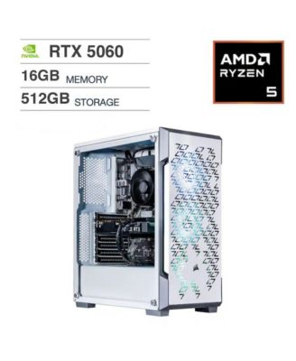 Fultix Desktop PC - AMD Ryzen 5 5500, 16GB DDR4, 512GB SSD, GeForce RTX 5060, Windows 11 Pro