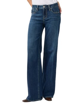 Women's Suki Wide-Leg Low-Rise Medium Rinse Jeans