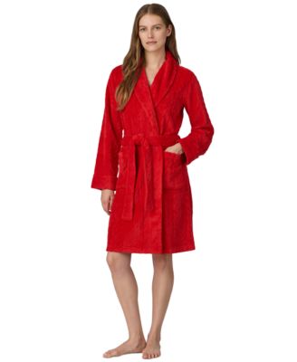 Women's Self-Tie Belt Short Robes