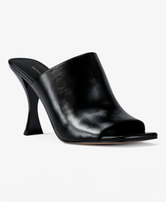 MICHAEL Women's Haisley High Heel Square Toe Mule Sandals
