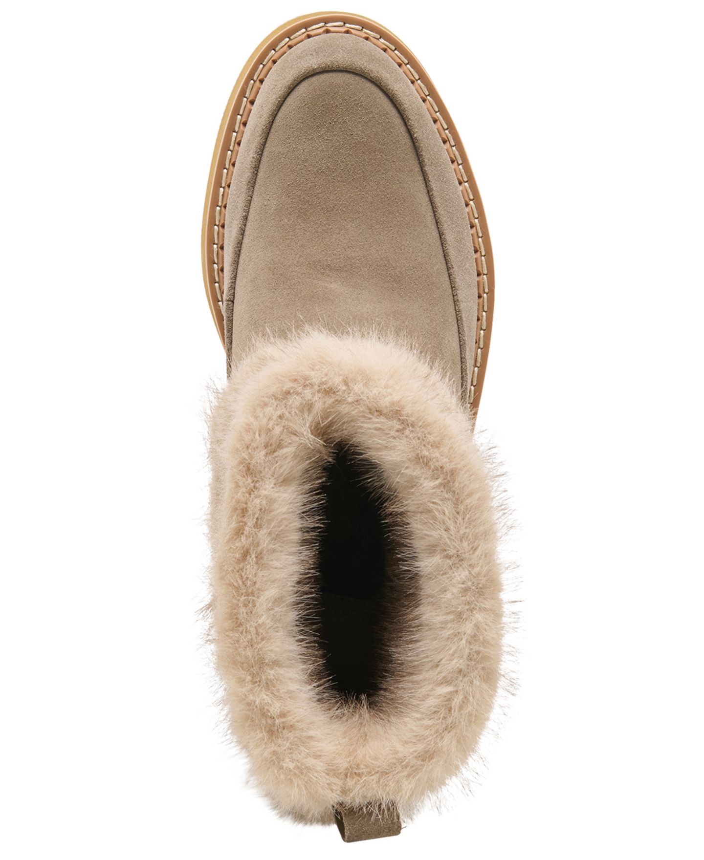 Женские ботинки Dolce Vita Pixie Plush H2O Cold Weather Suede, цвет: Оливковый замшевый — фото 4