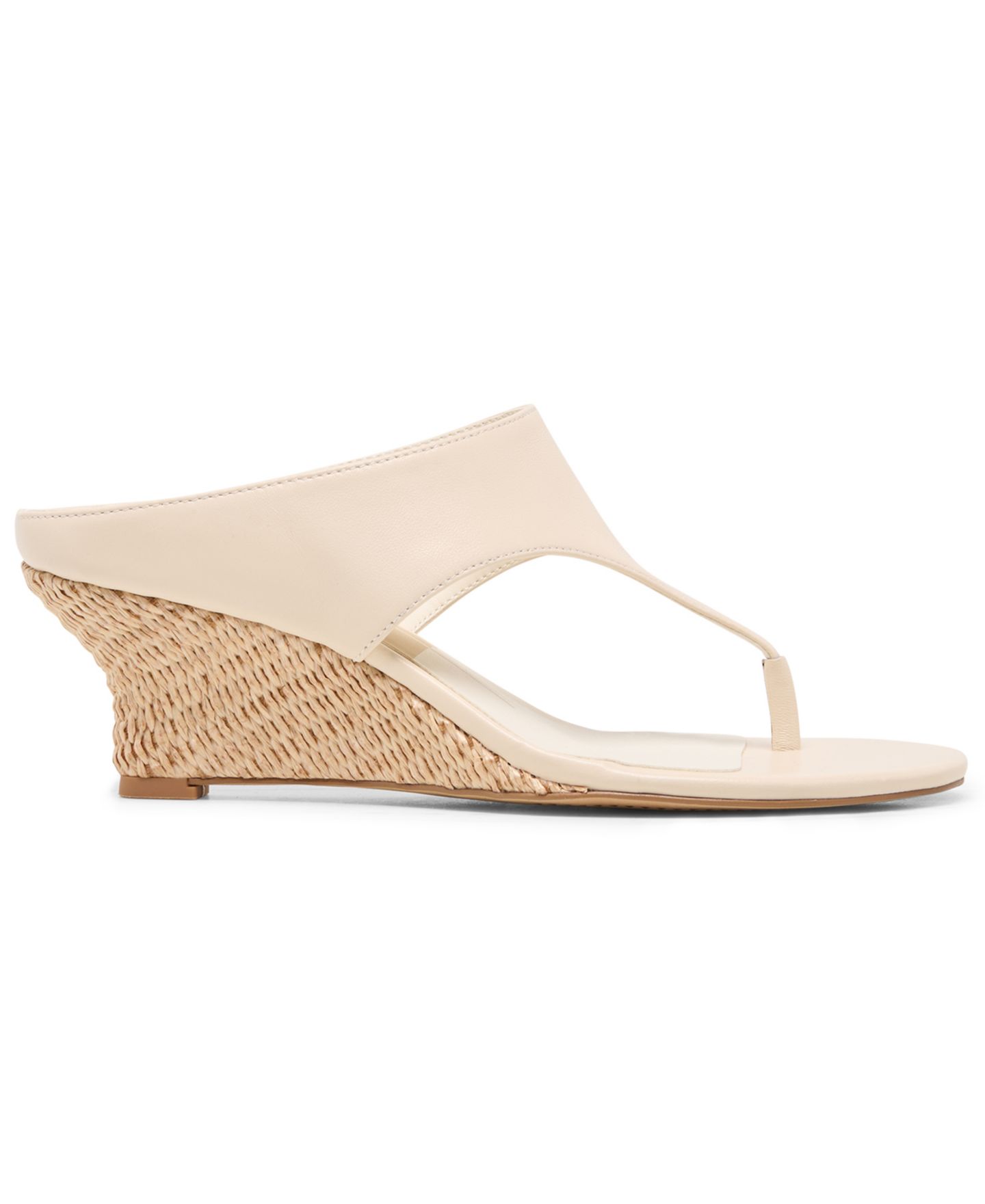 Женские сандалии Dolce Vita Symon Thong Espadrille Wedge, цвет: Алебастровый кожаный — фото 2