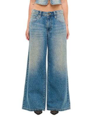 Juniors' 99 Super Baggy Wide-Leg Jeans