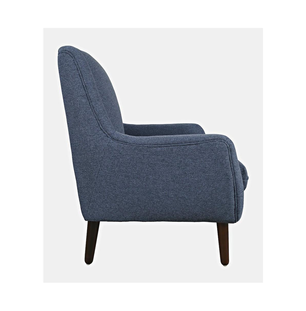 Jofran Theo Mid-Century Modern Contemporary Upholstered Accent Chair - Navy