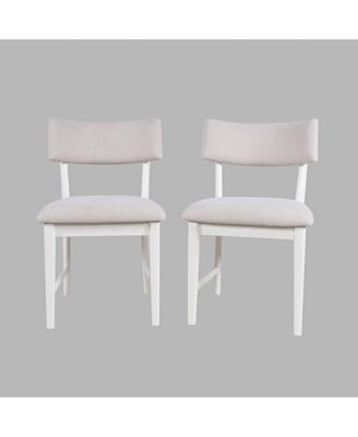 Beck Contemporary Upholstered Split Back Dining Chair (Set of 2)