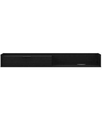 Slim 72" Wall-mounted TV Stand with Storage Cabinet