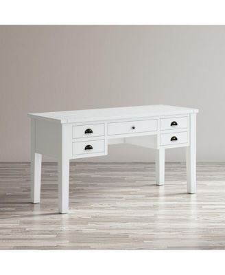 Artisan's Craft Rustic Farmhouse Distressed Solid Wood 5-Drawer Desk