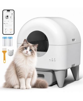Automatic Self-Cleaning Cat Litter Box with Quiet Mode & 110L Large Sealed Waste Bin