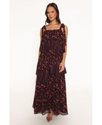 Women's Lunella Floral Square-Neck Maxi Dress