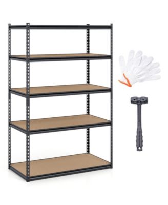 5-Tier Adjustable Heavy-Duty Metal Storage Shelving Unit