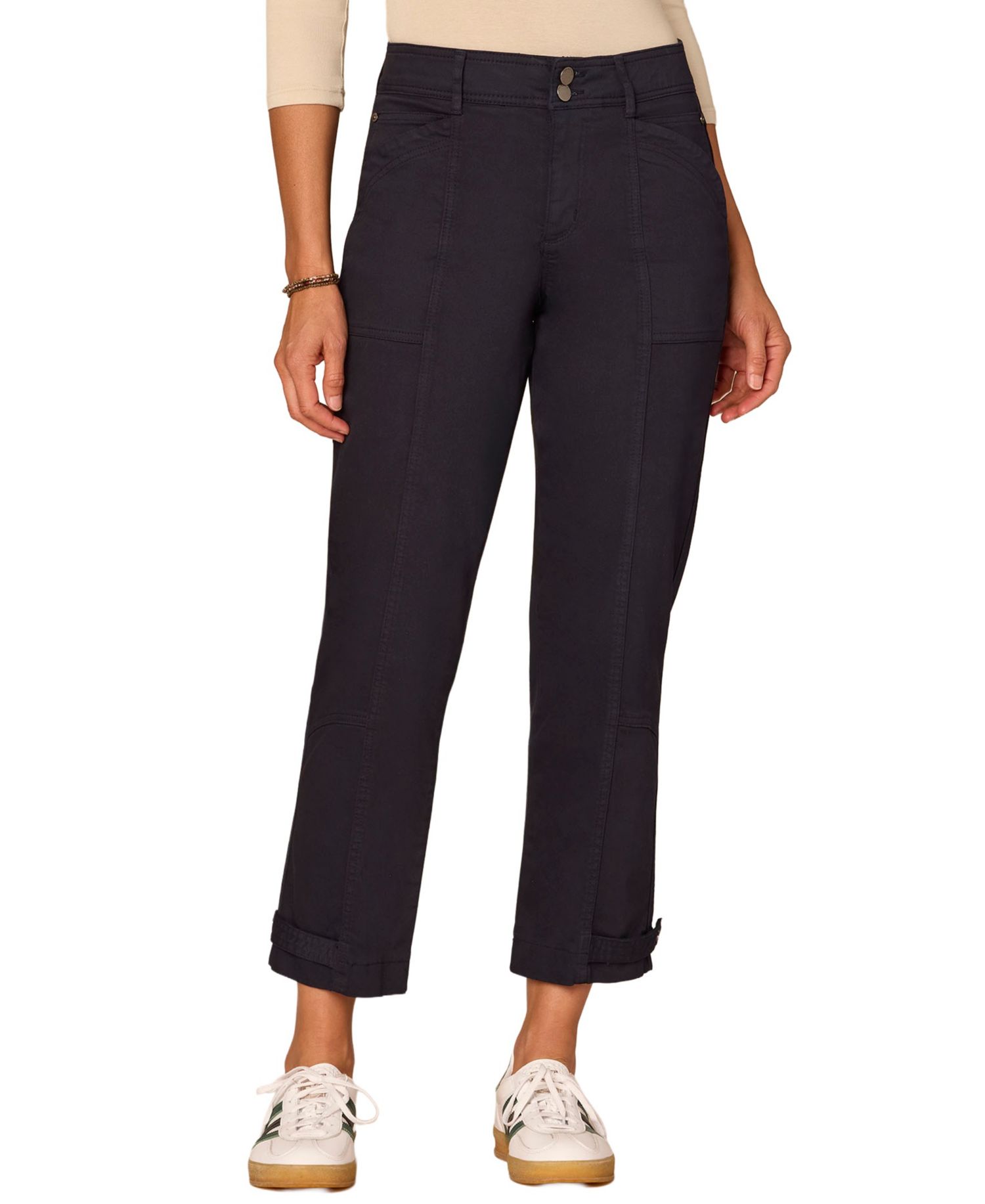 Petite "Ab"solution High-Rise Tapered Utility Pants
