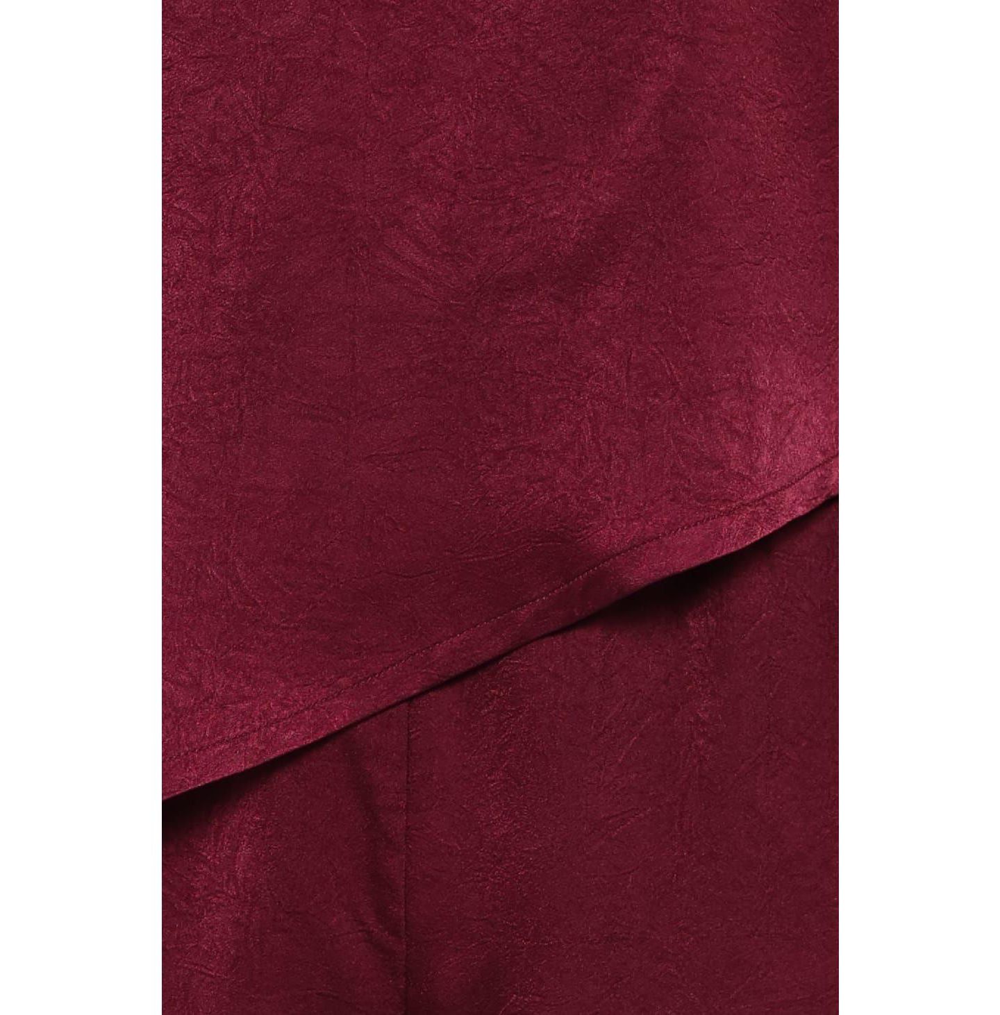 Женский комплект Petal and Pup Lira Sleeveless High-Neckline Wide-Leg Top and Pants, 2-Piece Set, цвет: Тёмный вишнёвый — фото 2