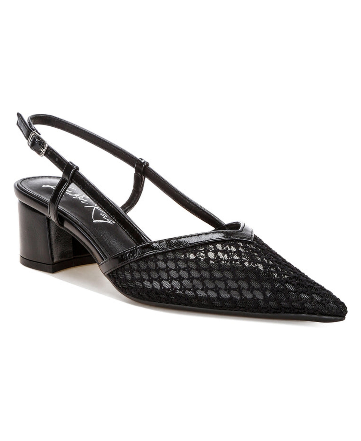 London Rag Womens Minelli Sheer Slingback Heels