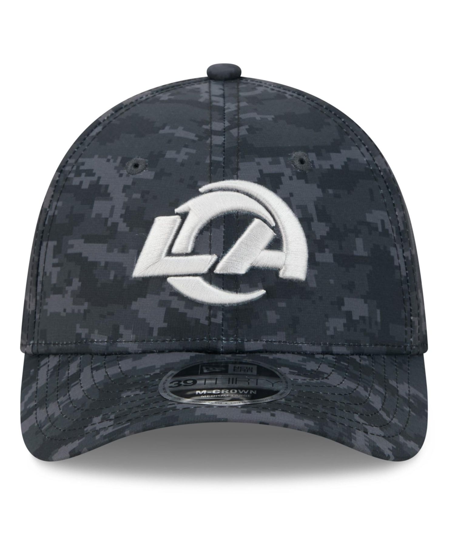 Men's Black Los Angeles Rams 2026 Salute to Service 39THIRTY Flex Hat
