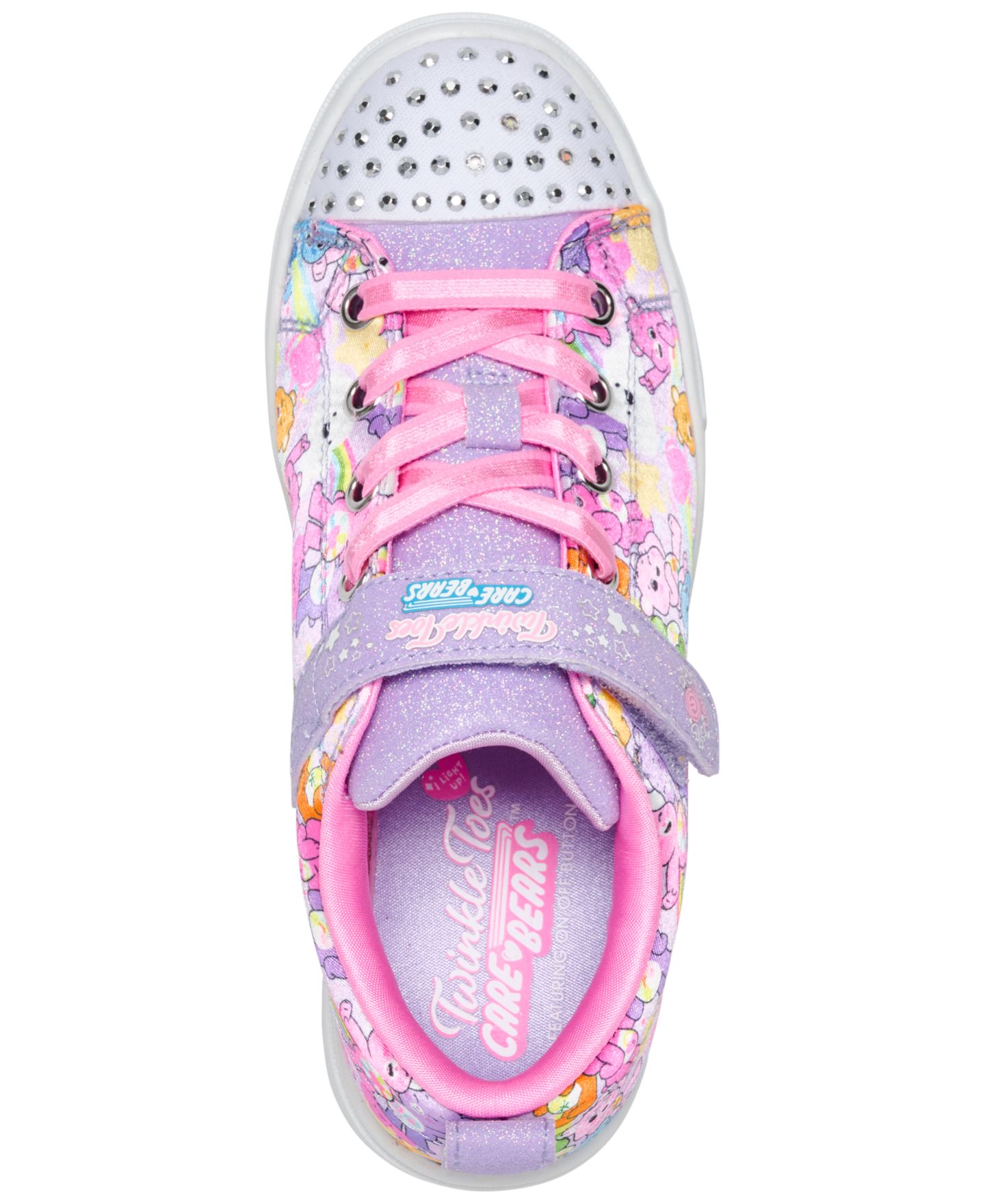 Кроссовки Skechers Beary Friendly Care Bears Light-Up Sneakers from Finish Line для девочек, цвет: Лавандовый / Разноцветный — фото 5