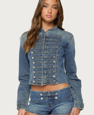 Women's Jazzy Denim Napoleon Jacket