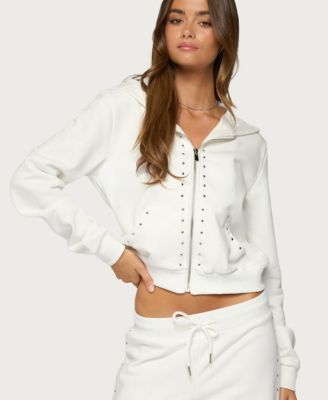 Women's Enid Studded Zip Up Hoodie