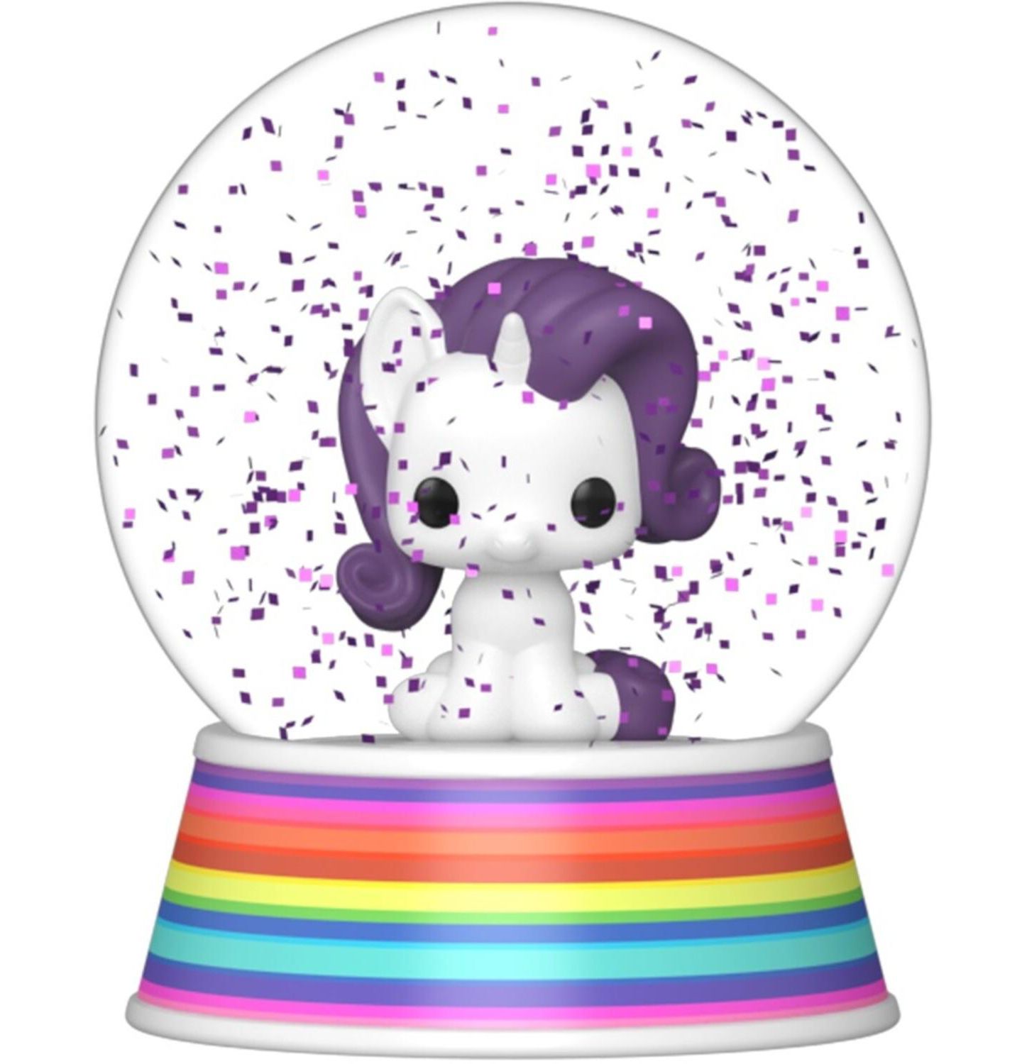 Детские фигурки Funko My Little Pony - Rarity 4.15" Mini Glitter Globe, Ages 3+, цвет: Open Miscellaneous — фото 1