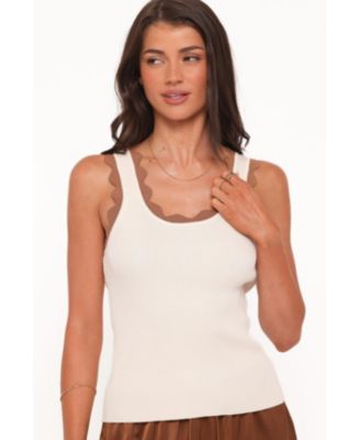 Petal & Pup Women's Johnson Scalloped Trim Tank