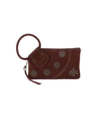 Sable Leather Card-Slot Wristlet