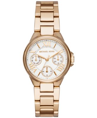 Michael Kors - Women's Mini Camille Gold-Tone Stainless Steel Bracelet Watch 33mm MK6449