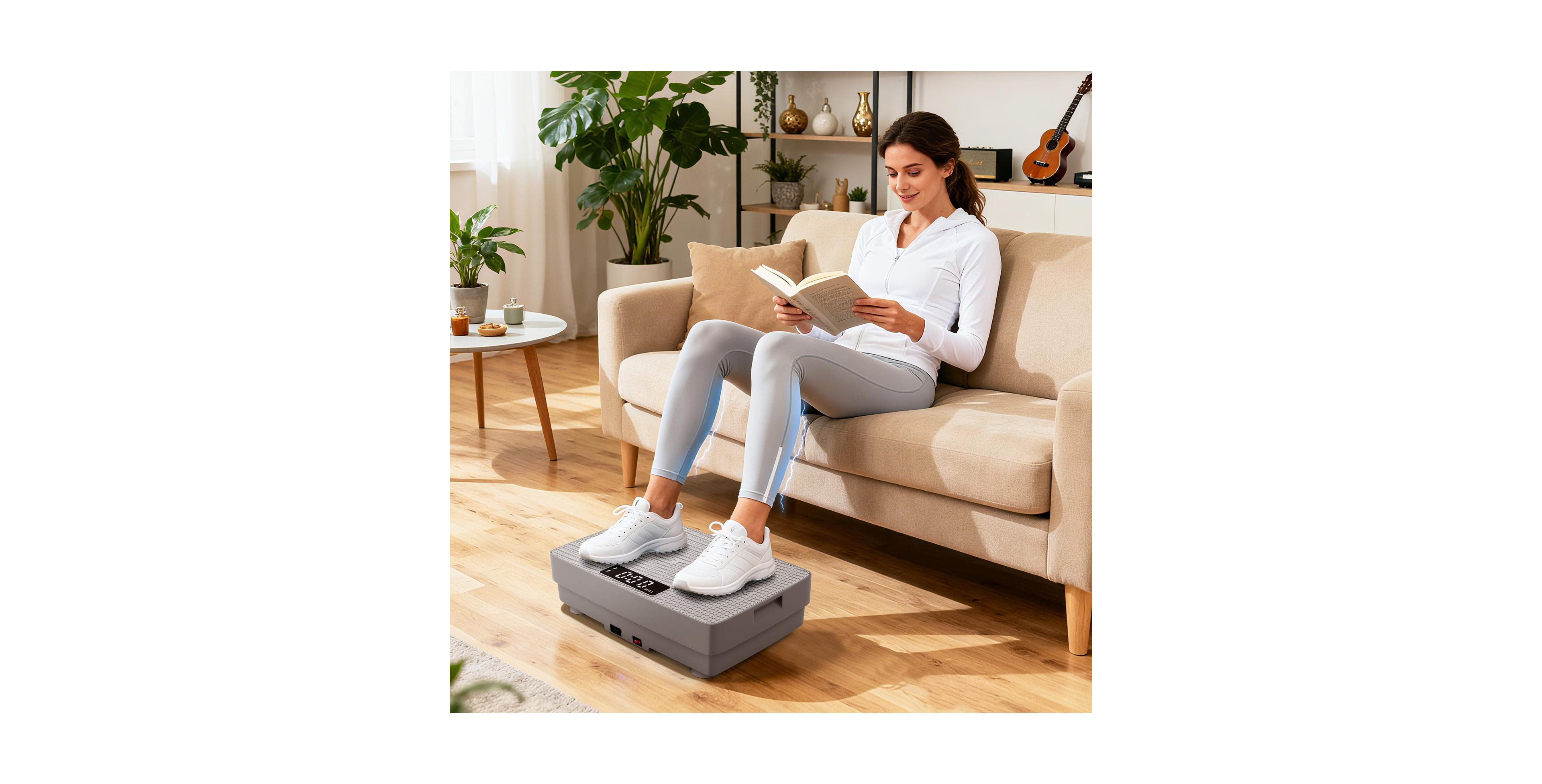 Zeny Vibration Plate Exercise Machine with Gravity Sensor