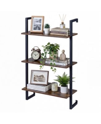 3-Tier Floating Modern Kitchen Shelf for Living Room Home Office and Bathroom