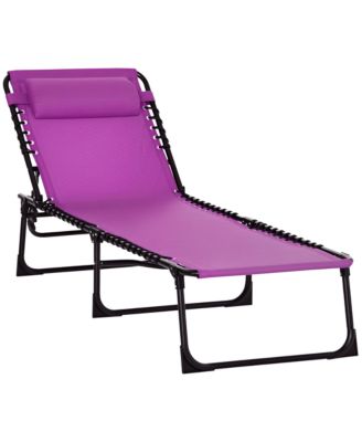 Outdoor Chair, Folding Design, Adjustable Backrest for Camping, Travel and Outdoor Activities
