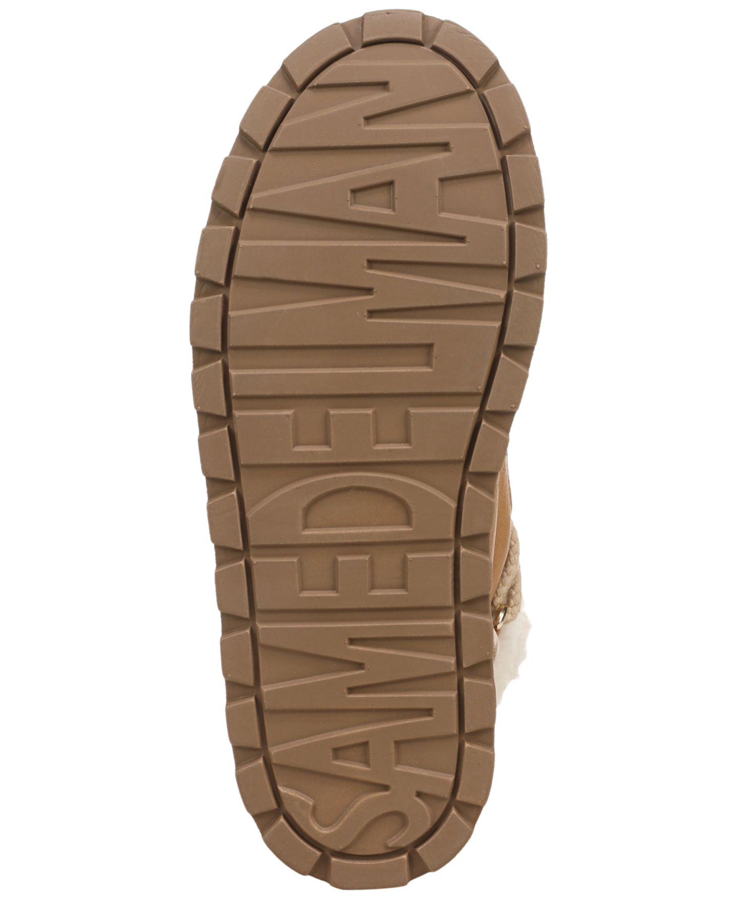 Женские ботинки Sam Edelman Ovie Lace-Up Faux Fur, цвет: Рыжевато-коричневый кожаный — фото 5