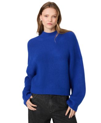 Women's Babysoft Rib Mock Neck Relaxed-Fit Long-Sleeve Pullover Sweater