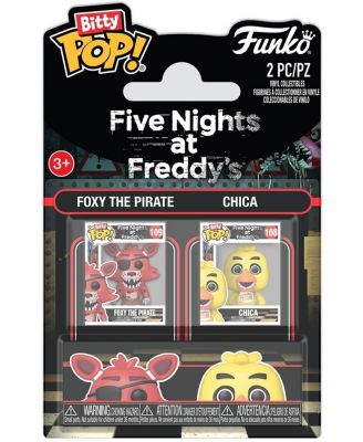 Five Nights at Freddy's Foxy and Chica Bitty POP 2-Pack Action Figure, Ages 3+