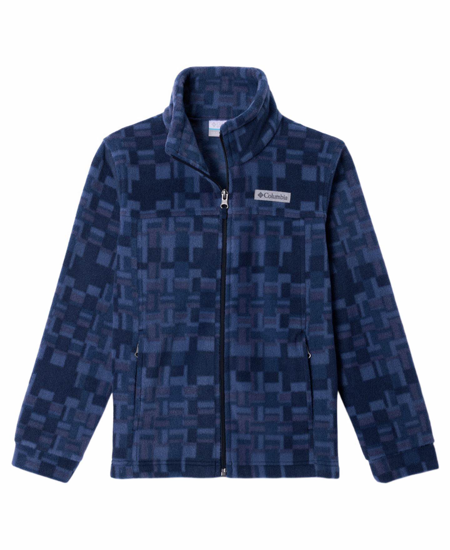 Куртка Columbia Boys' 7-16 Zing II Fleece, цвет: Тёмно-синий — фото 1