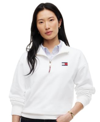 Women's Half-Zip Mock Neck Sweatshirt