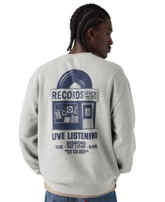 Men's Graphic Crewneck Long-Sleeve Sweatshirt