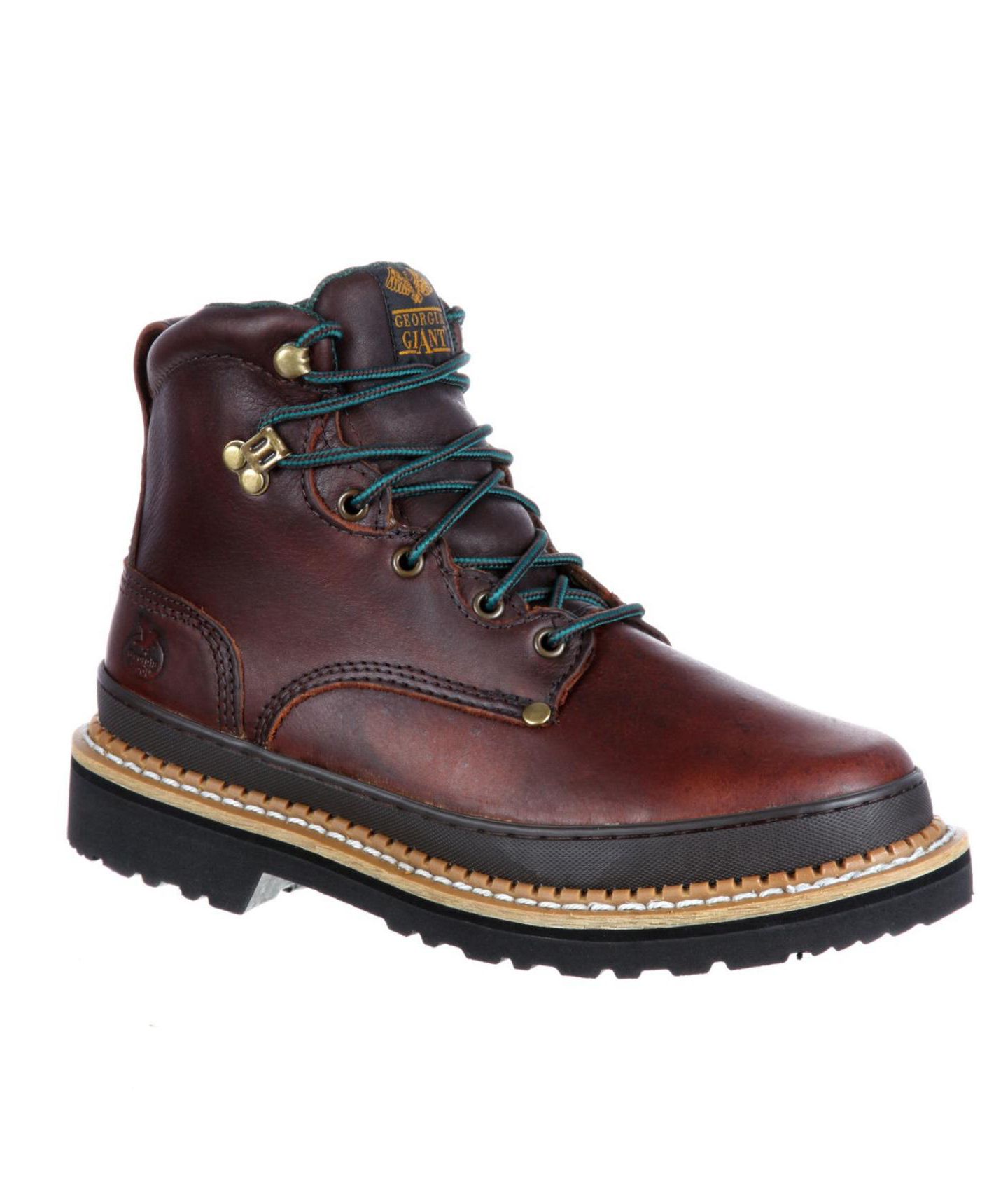 Мужские ботинки GEORGIA BOOT Georgia Giant 6" Soggy Brown Steel Toe Work Boot, цвет: Коричневый — фото 4