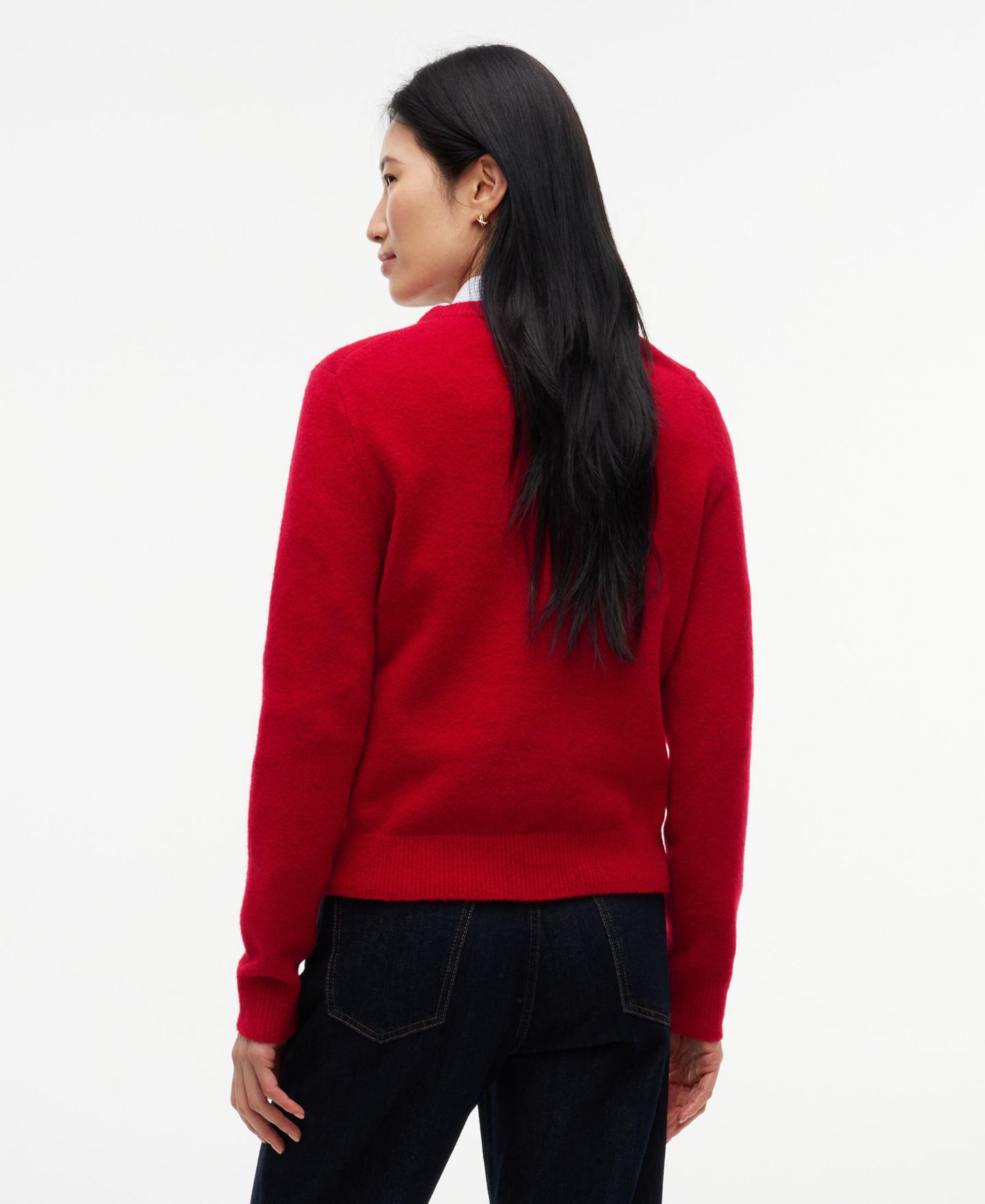 Женский свитер Tommy Hilfiger Graphic Crewneck, цвет: Средний серый меланжевый — фото 4
