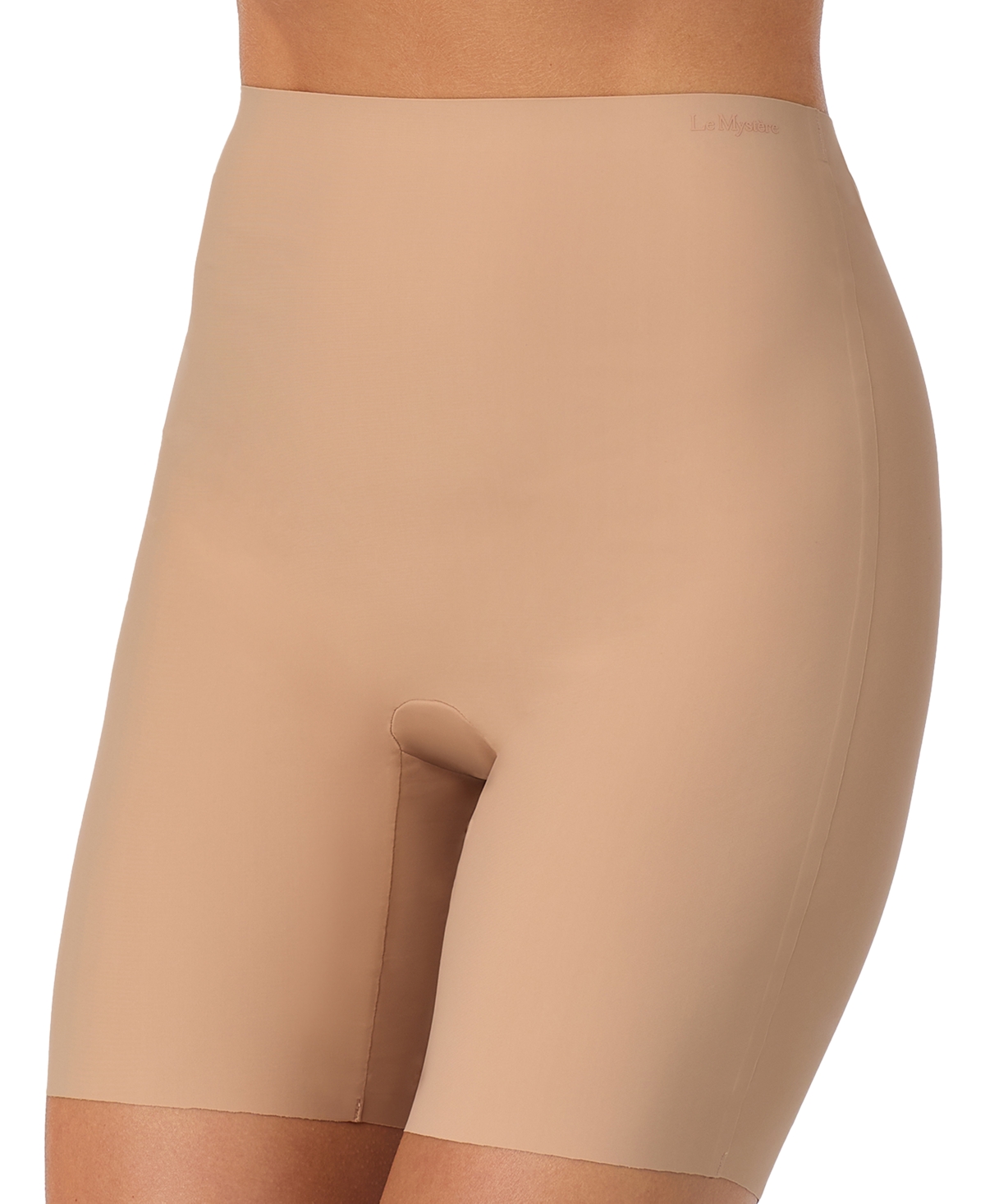 Le Mystere Women's Cooling Comfort High-Waisted Pull-On Biker Shorts, 5" Inseam - Natural
