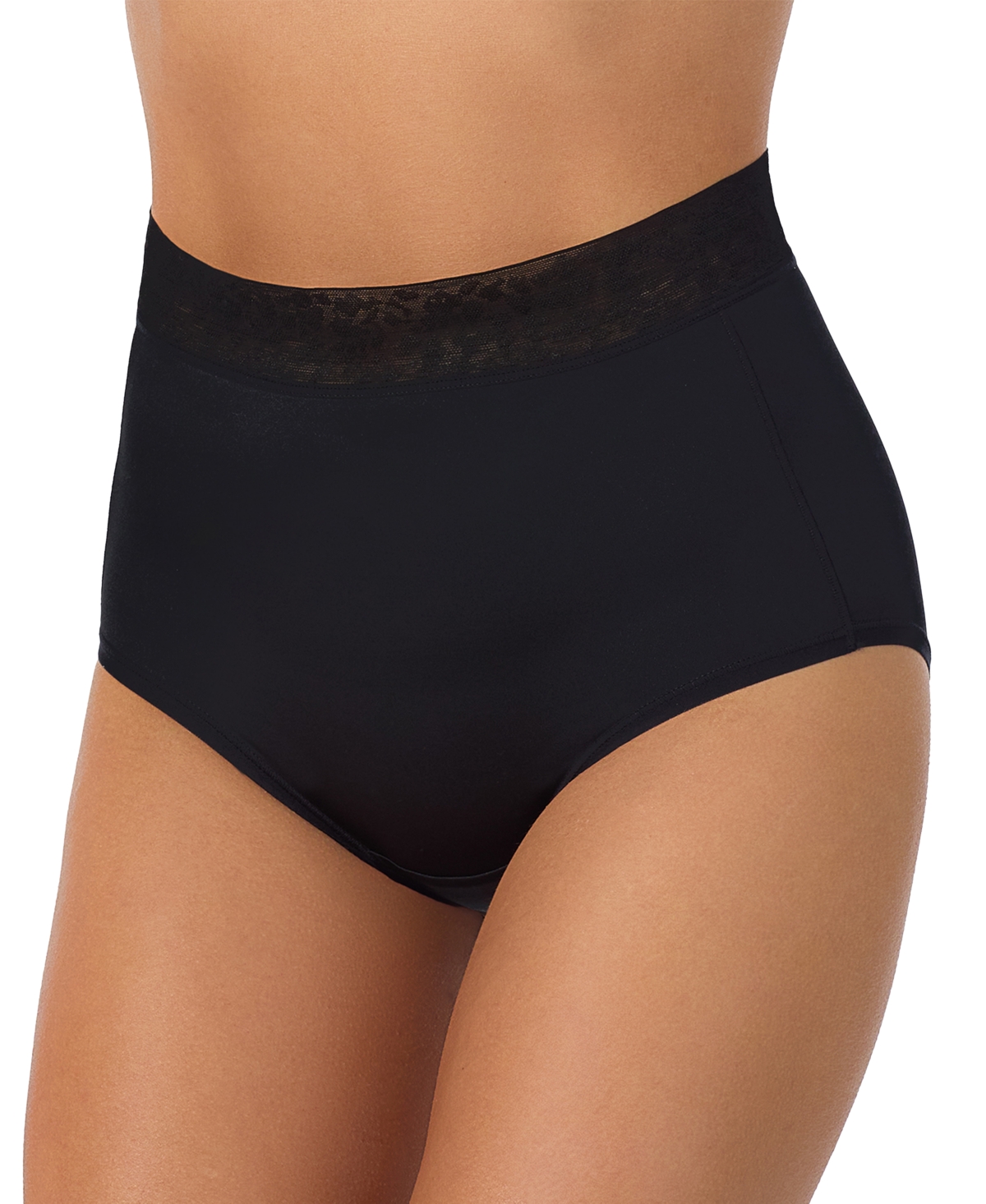 Le Mystere Women's Safari Full Brief Panty in Black | Size: Large | HerRoom.com