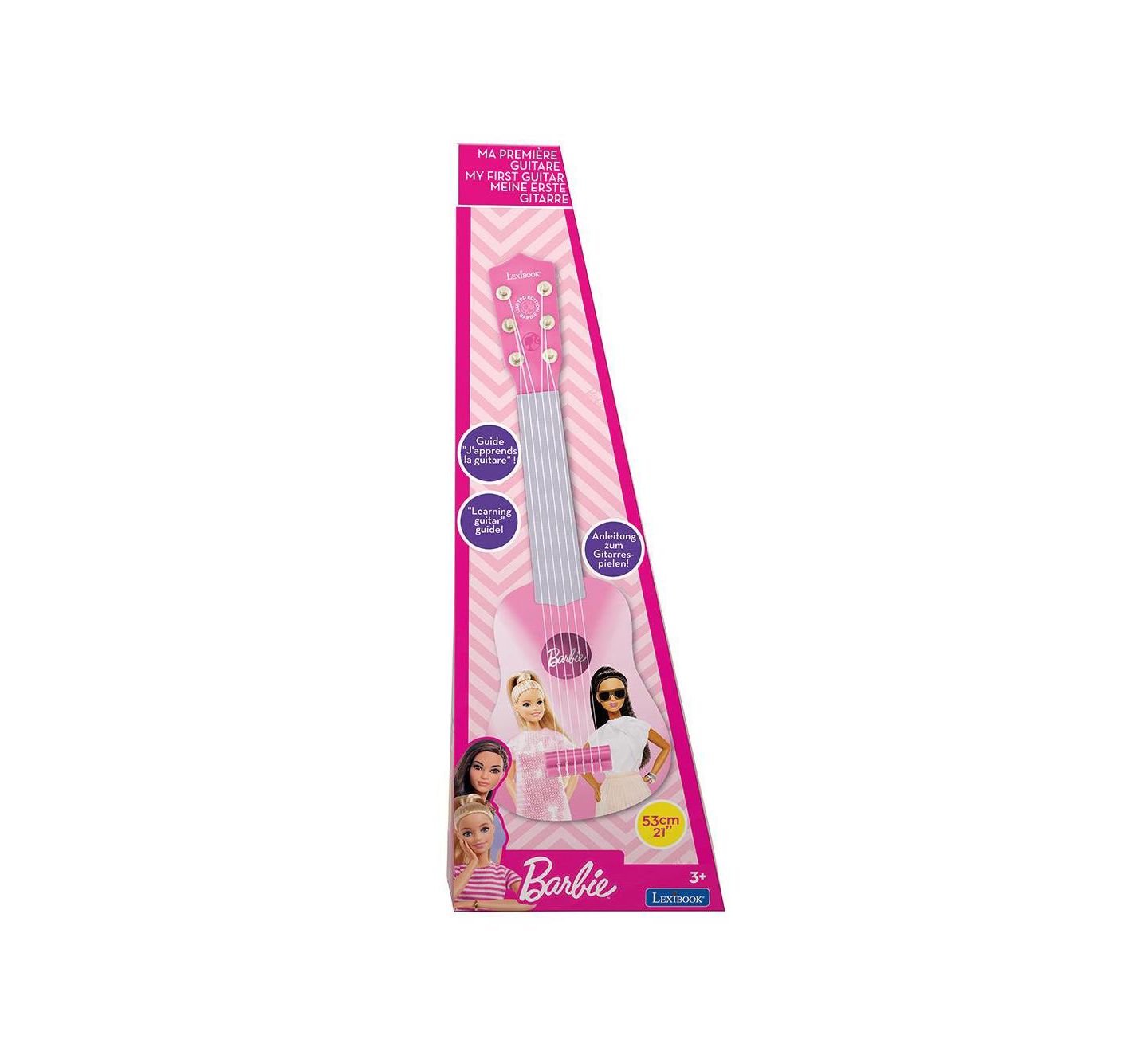 Детская игрушка Barbie My First Guitar 6-String with Learning Guide, от 6 лет, цвет: Разноцветный — фото 5
