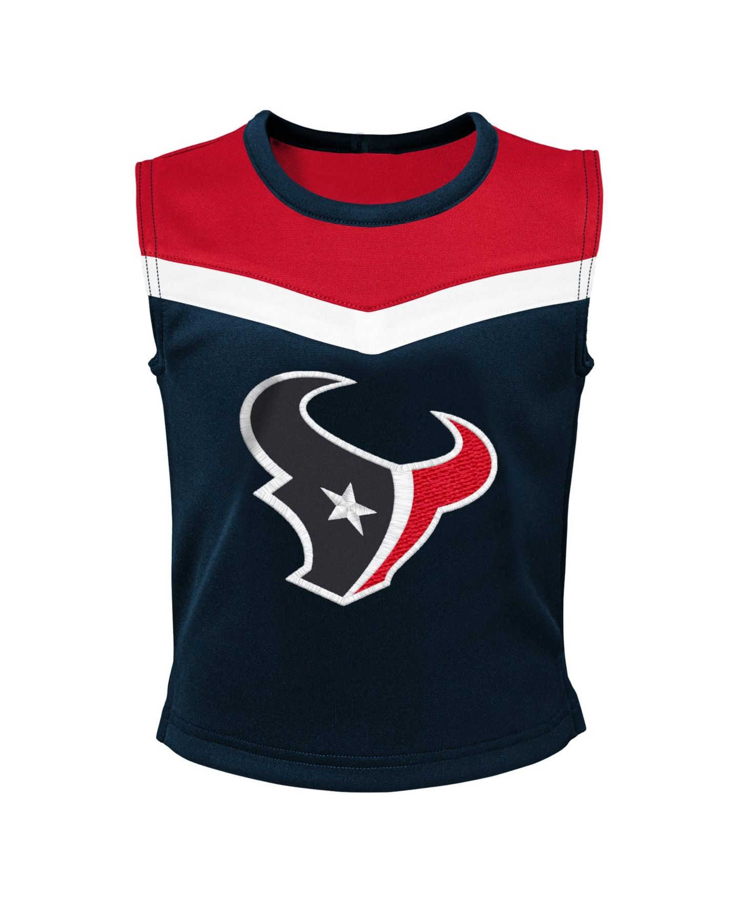 Комплекты Outerstuff Navy Houston Texans Spirit Two-Piece Cheerleader Set для девочек — фото 2
