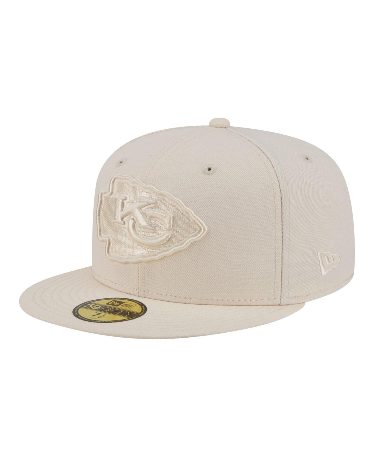 New Era Men's Cream Kansas City Chiefs Color Pack 59FIFTY Fitted Hat