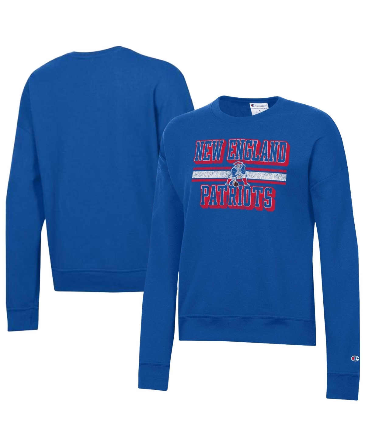Champion Women's Powerblend New England Patriots Graphic Crewneck Sweatshirt - Royal