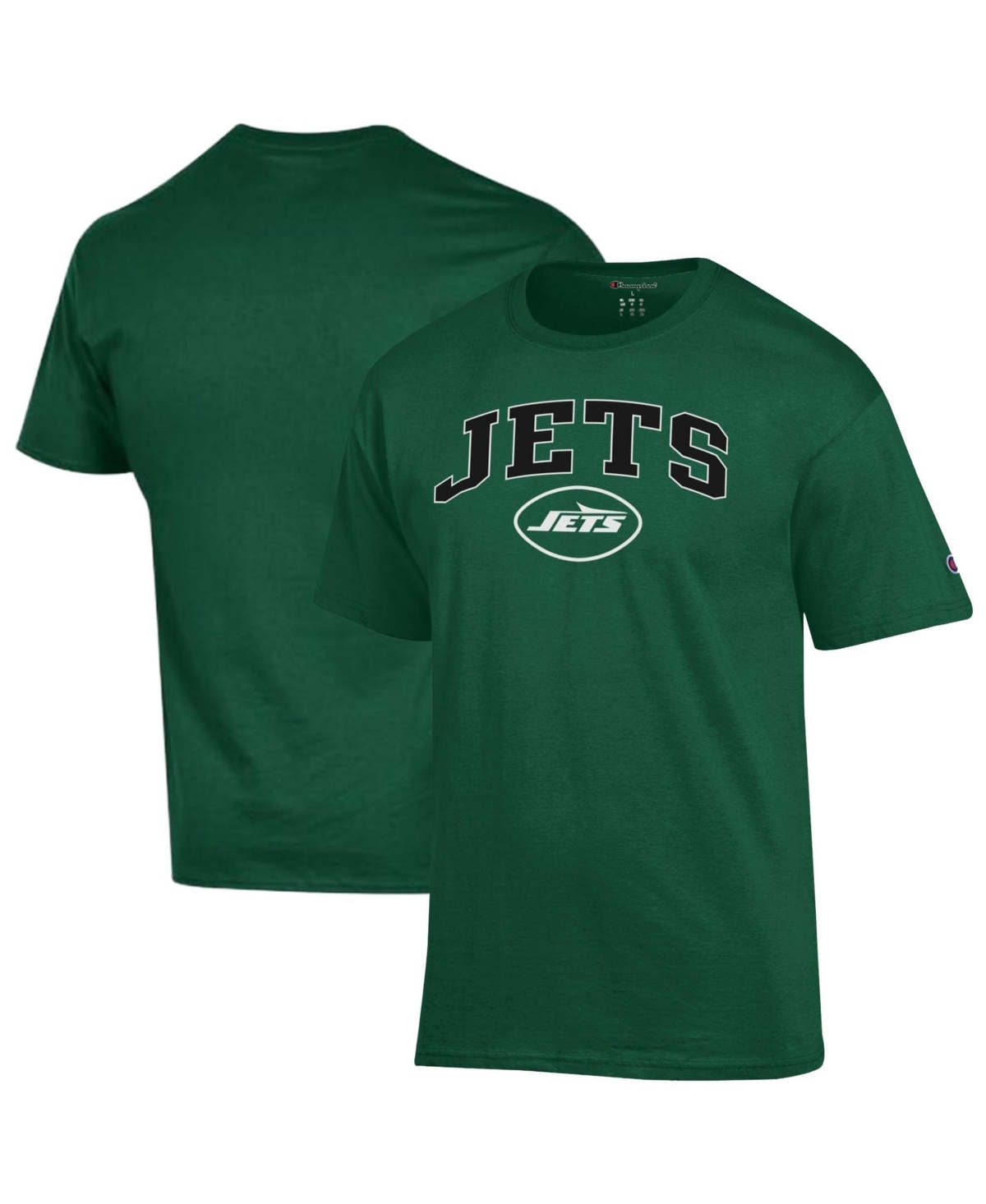 Champion Men's New York Jets Cotton Relaxed-Fit Graphic T-Shirt - Green