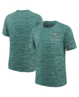 Big Boys and Girls  Aqua Miami Dolphins Sideline Velocity Dri-FIT T-Shirt
