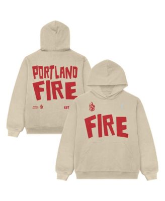 Men's and Women's  Oatmeal Portland Fire Established Hoodie