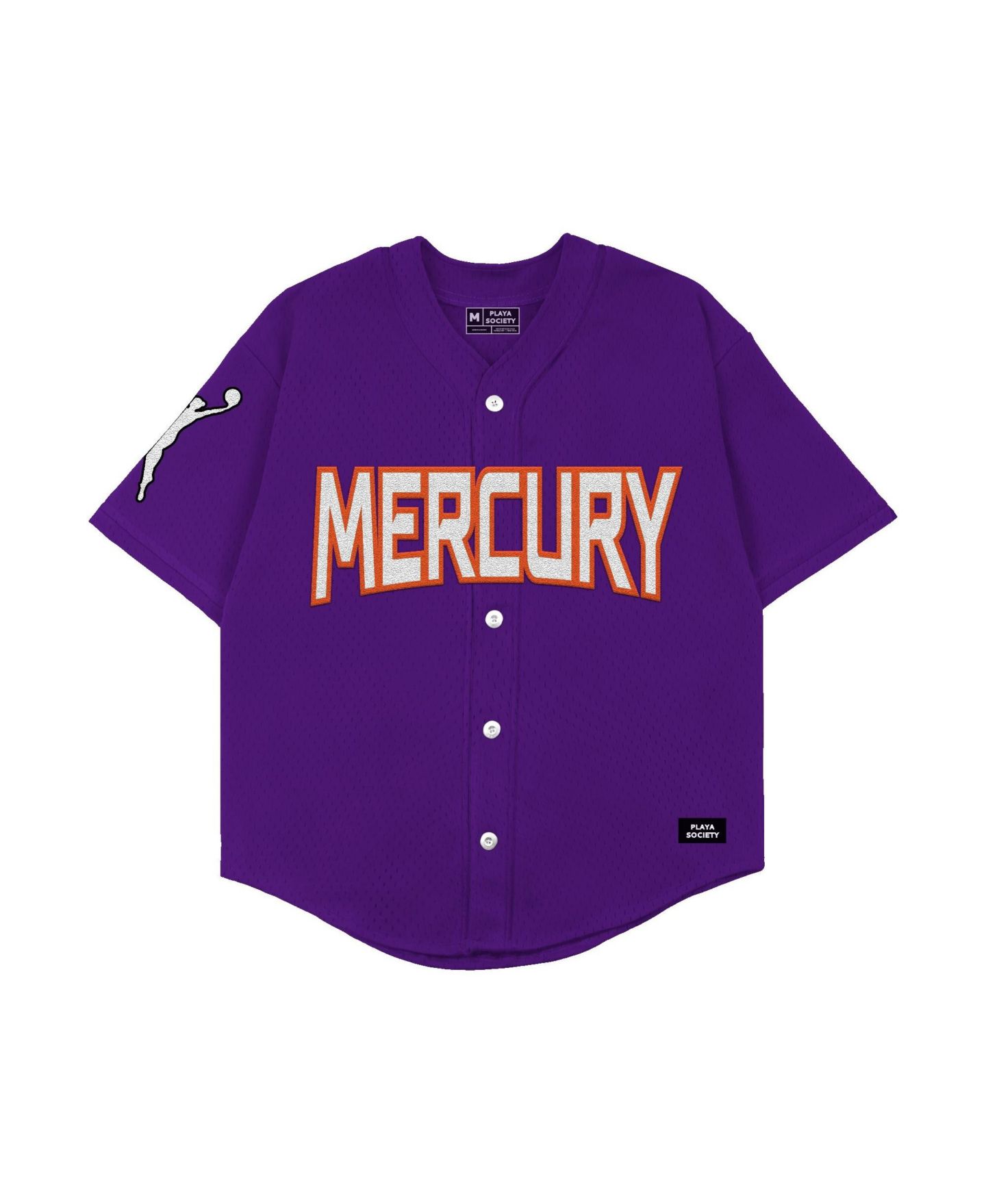 Топ Playa Society Purple Phoenix Mercury Baseball Fashion Jersey — фото 2